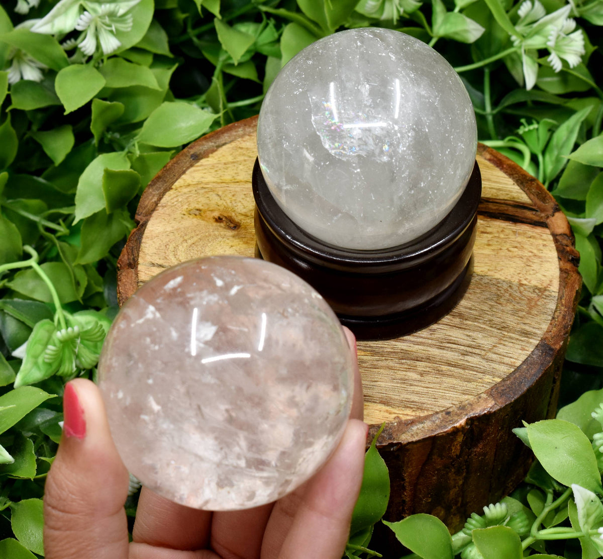 1Pc Crystal Quartz Sphere Crystal Ball Healing Sphere.  DestGlow
