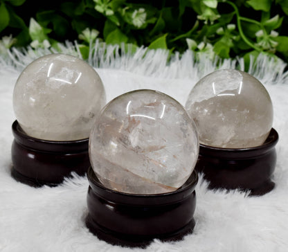 1Pc Crystal Quartz Sphere Crystal Ball Healing Sphere.  DestGlow