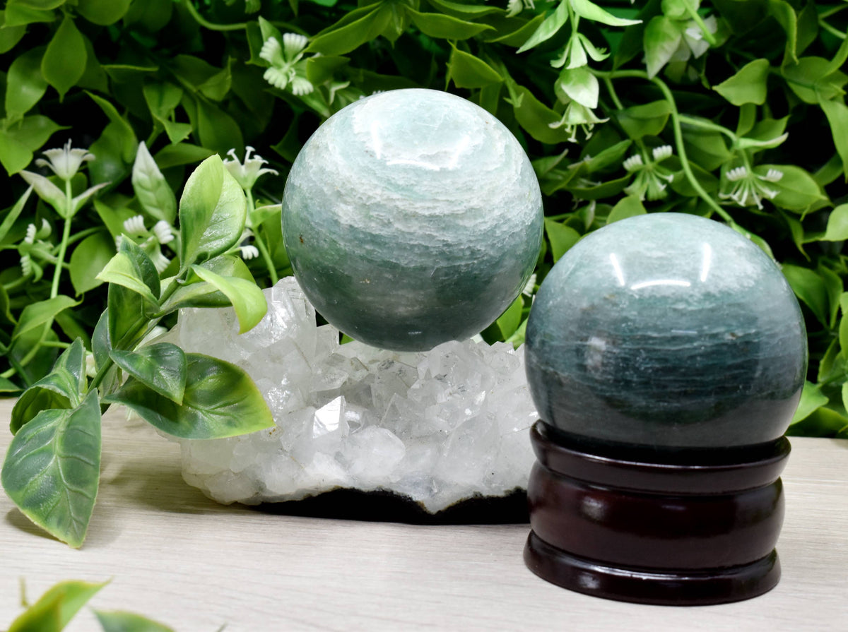 1Pc Green Aventurine Sphere Crystal Ball Healing Sphere  DestGlow