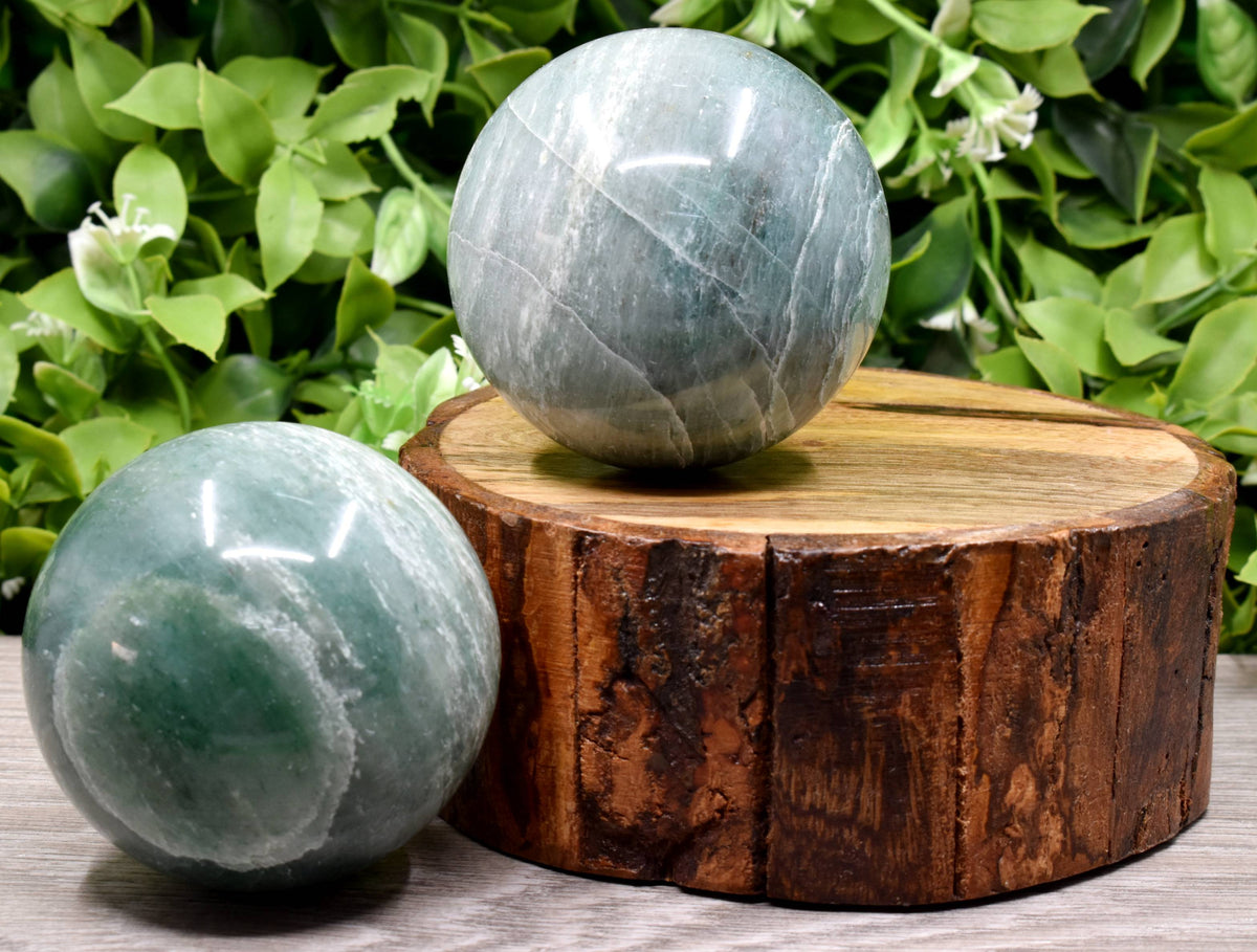 1Pc Green Aventurine Sphere Crystal Ball Healing Sphere  DestGlow