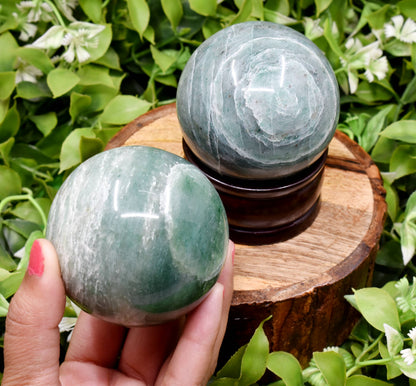 1Pc Green Aventurine Sphere Crystal Ball Healing Sphere  DestGlow