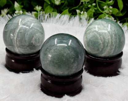 1Pc Green Aventurine Sphere Crystal Ball Healing Sphere  DestGlow