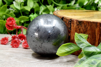 1Pc Hematite Sphere Crystal Ball Healing Sphere.