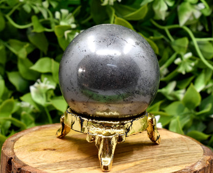 1Pc Hematite Sphere Crystal Ball Healing Sphere.