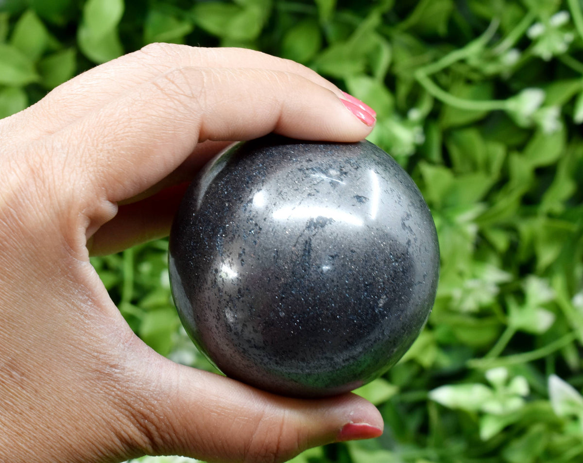 1Pc Hematite Sphere Crystal Ball Healing Sphere.