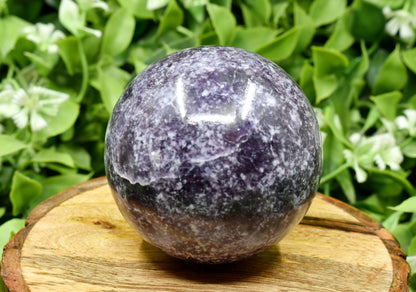 1Pc Lepidolite Sphere Crystal Ball Healing Sphere