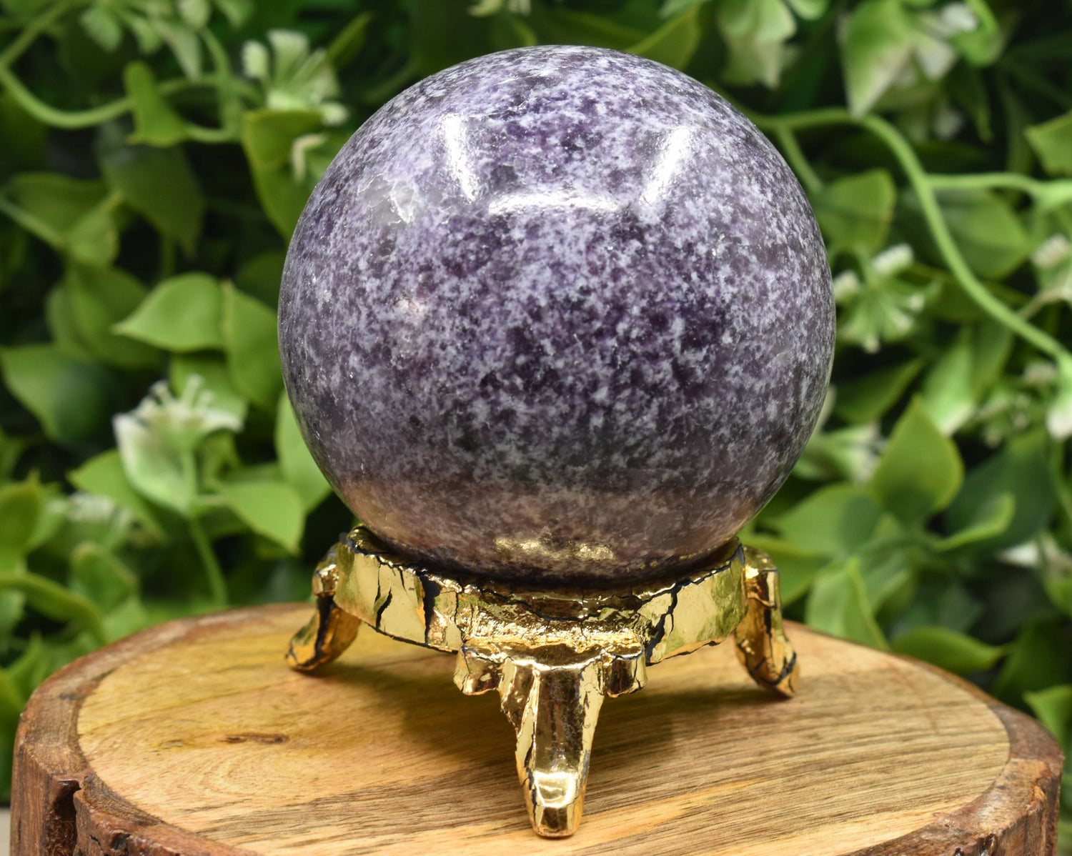 1Pc Lepidolite Sphere Crystal Ball Healing Sphere  DestGlow