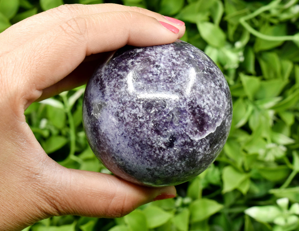 1Pc Lepidolite Sphere Crystal Ball Healing Sphere