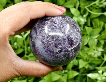 1Pc Lepidolite Sphere Crystal Ball Healing Sphere