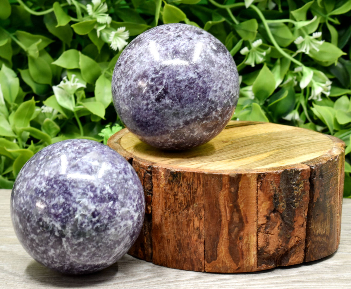 1Pc Lepidolite Sphere Crystal Ball Healing Sphere  DestGlow