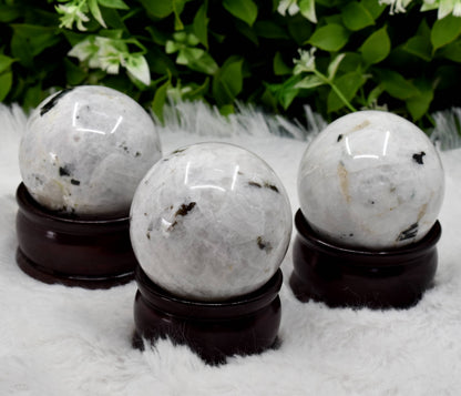 1Pc Rainbow Moonstone Sphere Crystal Ball Healing Sphere  DestGlow