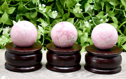 1Pc Rhodochrosite Sphere Crystal Ball Healing Sphere.  DestGlow