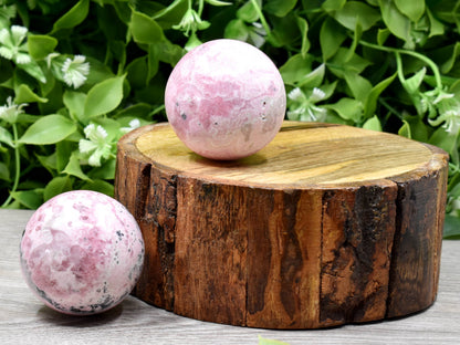 1Pc Rhodochrosite Sphere Crystal Ball Healing Sphere.  DestGlow