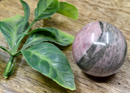 1Pc Rhodonite Sphere Crystal Ball Healing Sphere.  DestGlow