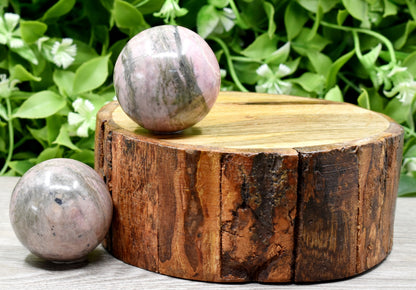 1Pc Rhodonite Sphere Crystal Ball Healing Sphere.  DestGlow