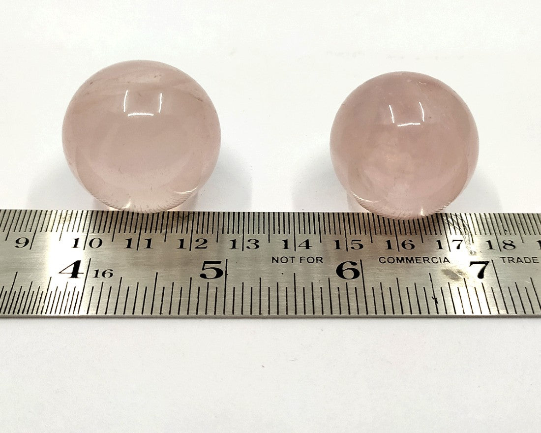 1 inches Rose Quartz Sphere, Rose Quartz Crystal Ball.  DestGlow