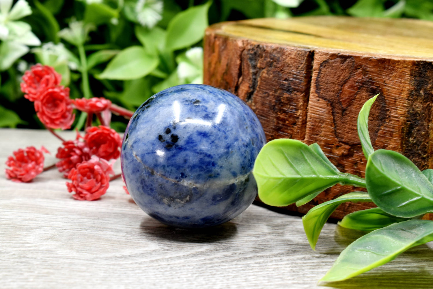 1Pc Sodalite Sphere Crystal Ball Healing Sphere  DestGlow