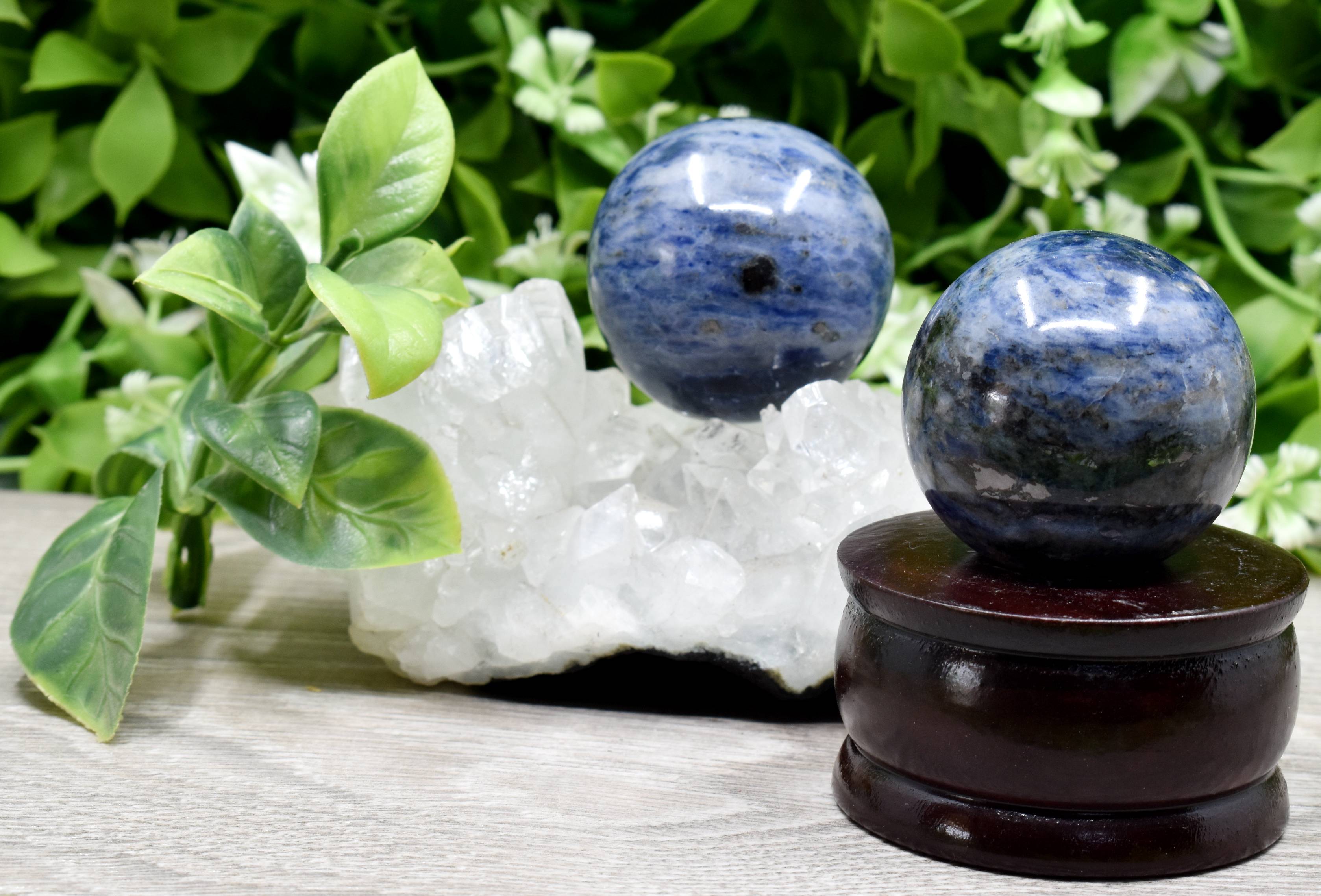 1Pc Sodalite Sphere Crystal Ball Healing Sphere  DestGlow