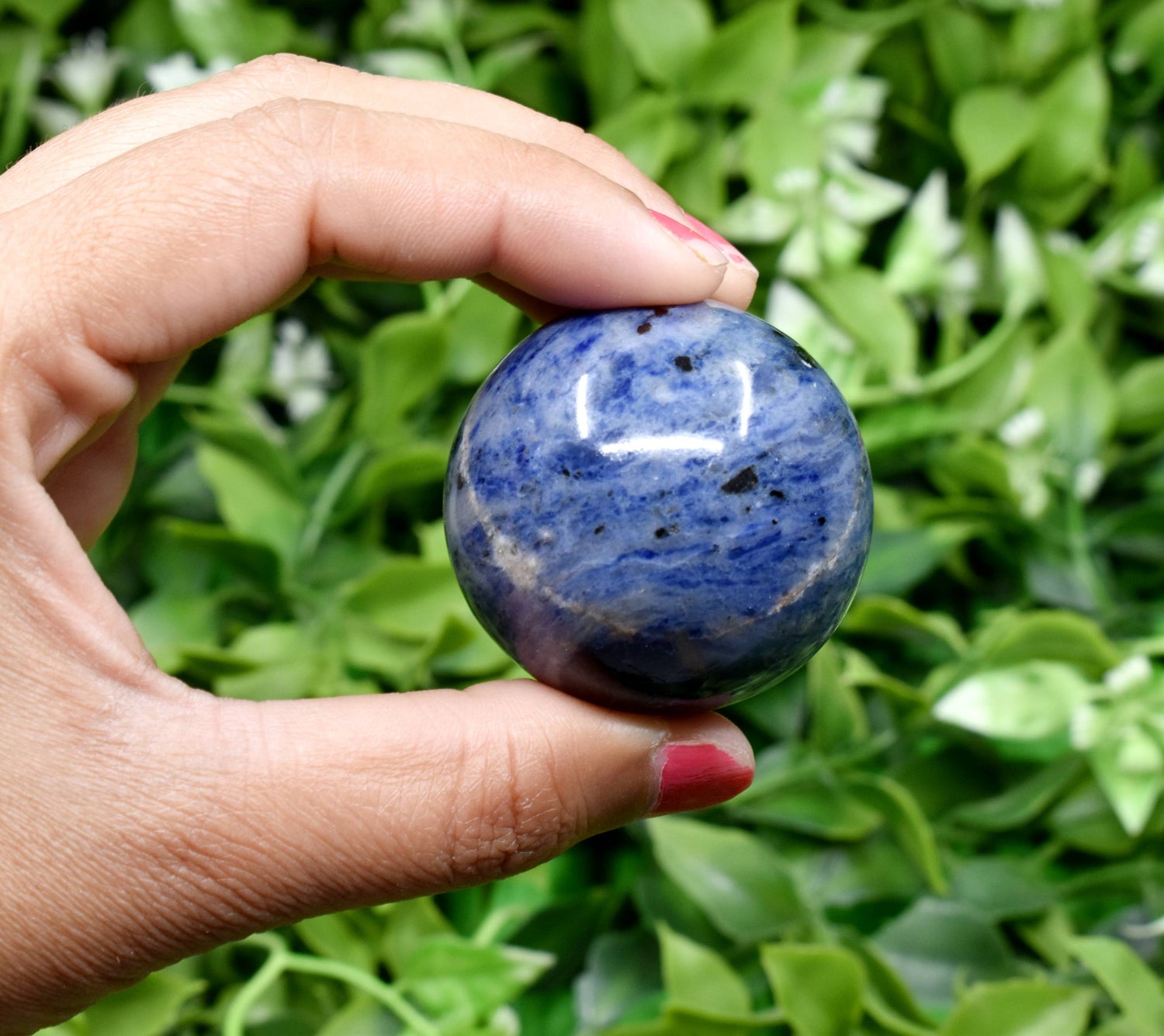1Pc Sodalite Sphere Crystal Ball Healing Sphere  DestGlow