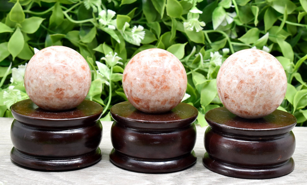 1Pc Sunstone Sphere Crystal Ball Healing Sphere.  DestGlow