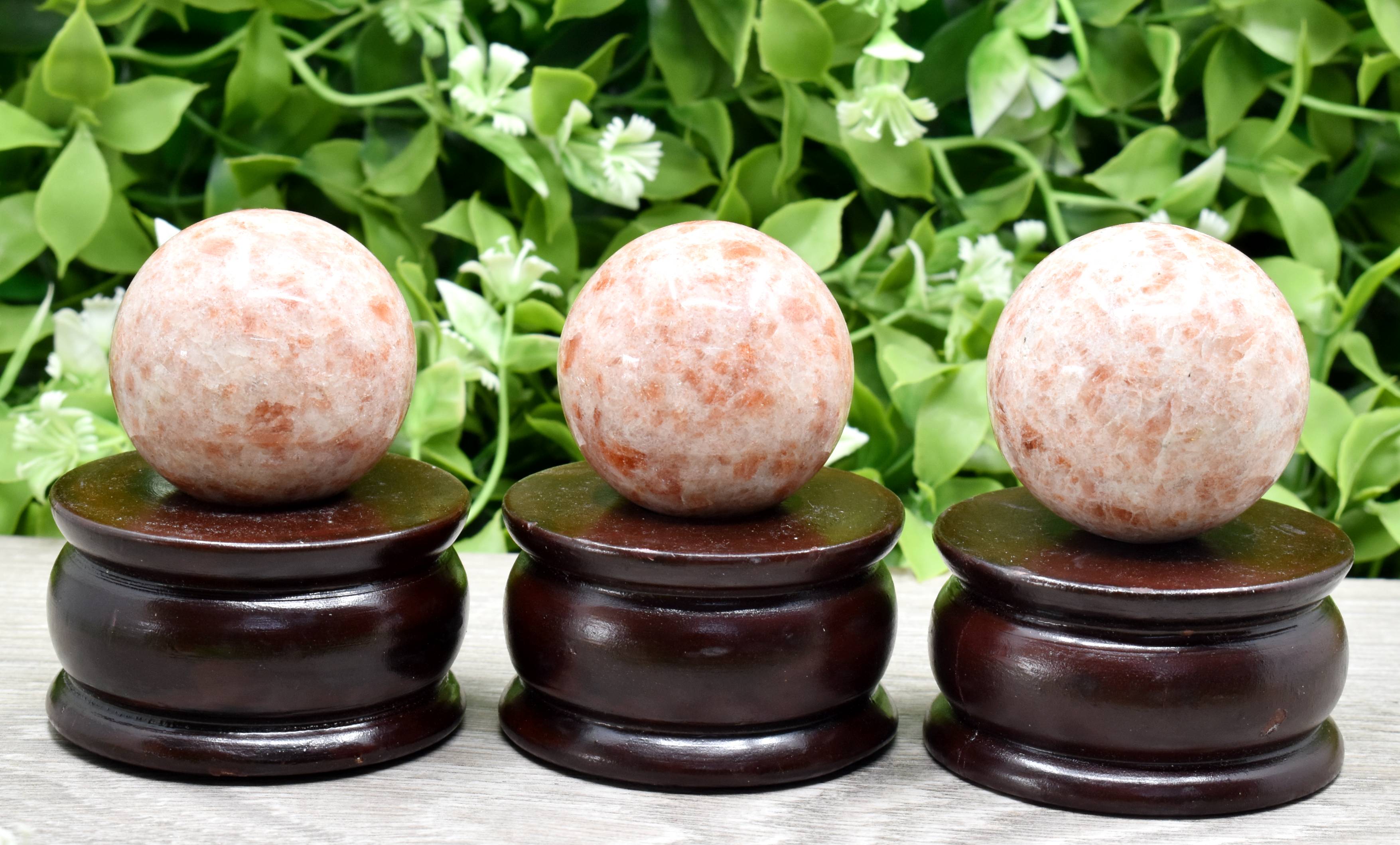 1Pc Sunstone Sphere Crystal Ball Healing Sphere.  DestGlow