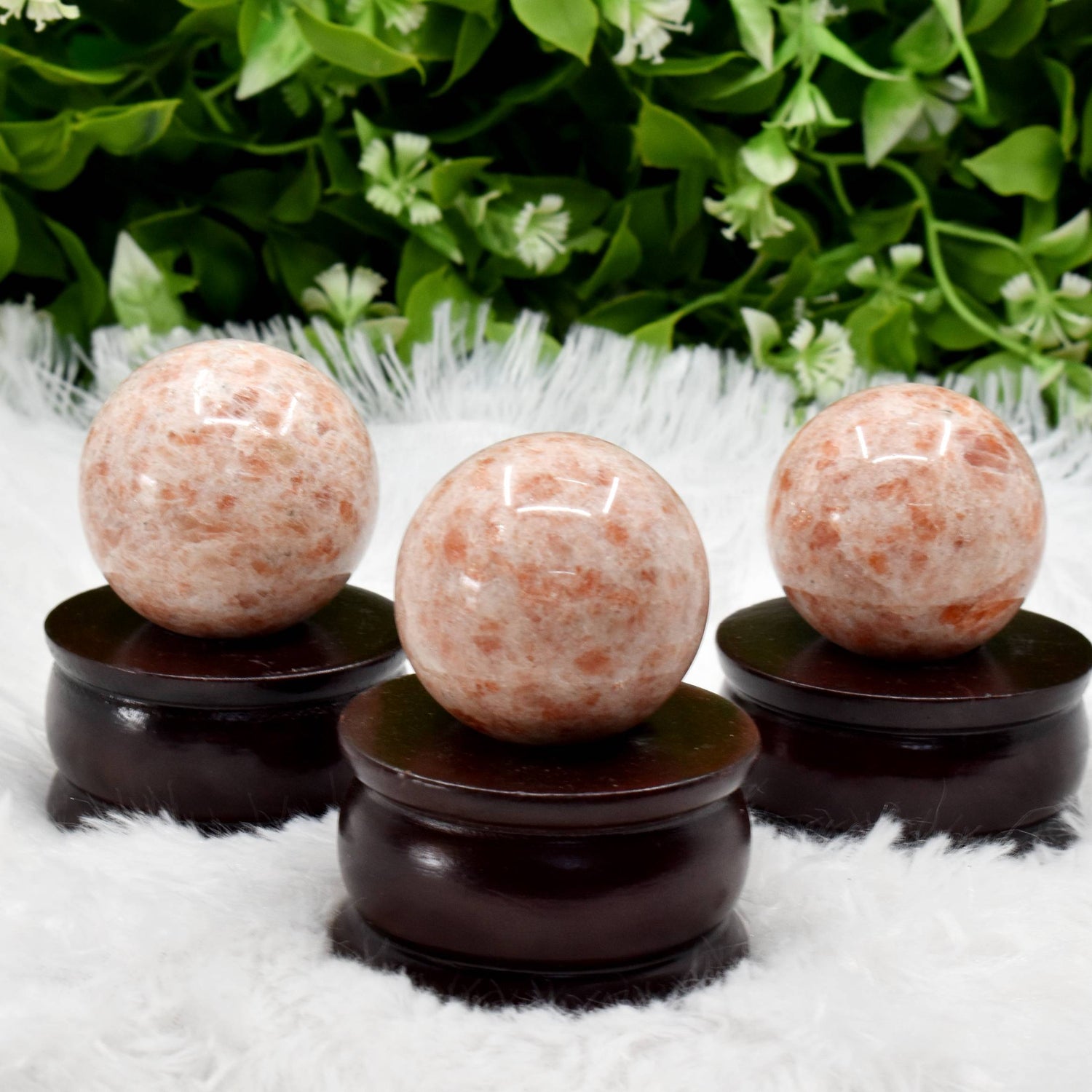 1Pc Sunstone Sphere Crystal Ball Healing Sphere.  DestGlow