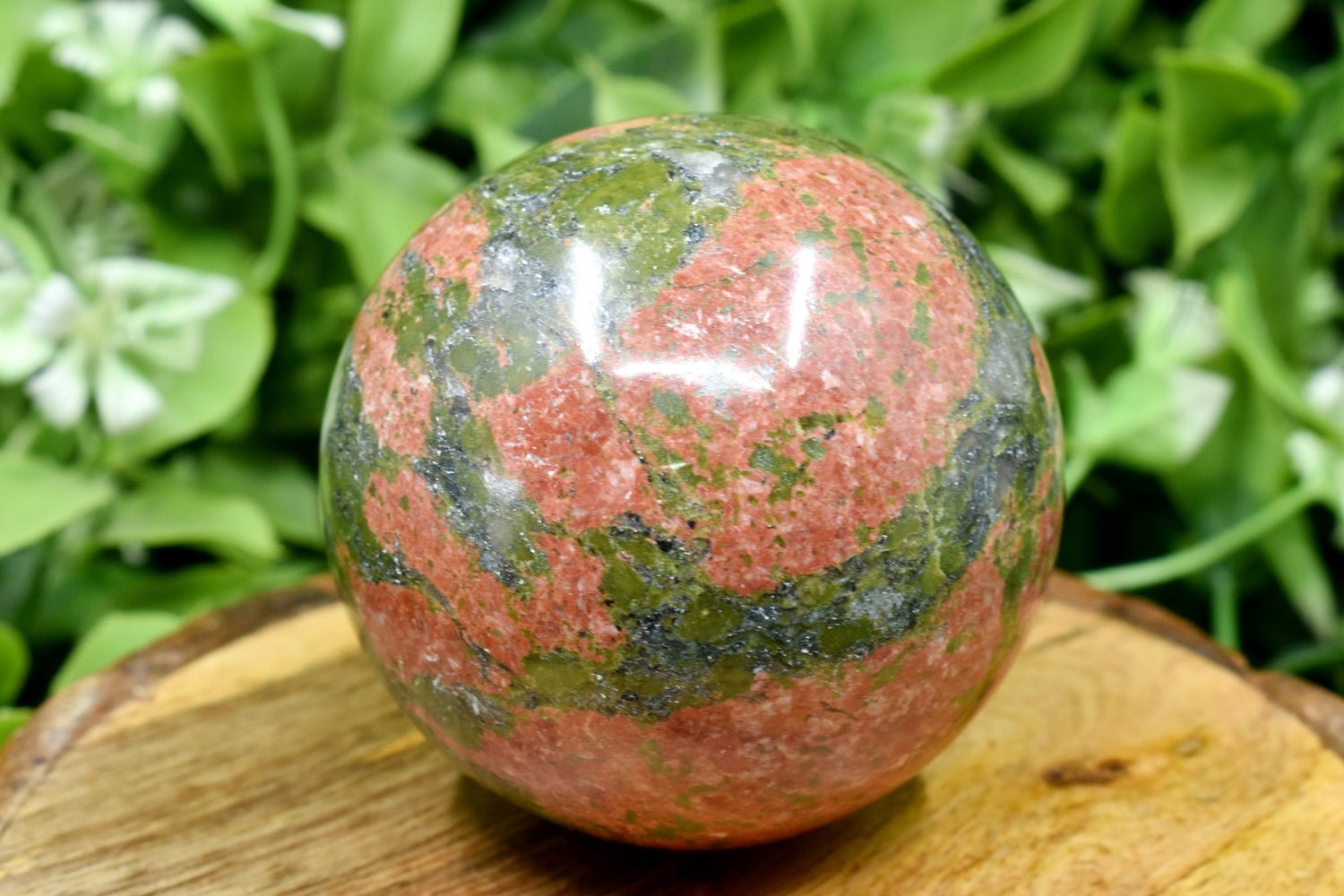 1Pc Unakite Sphere Crystal Ball Healing Sphere  DestGlow