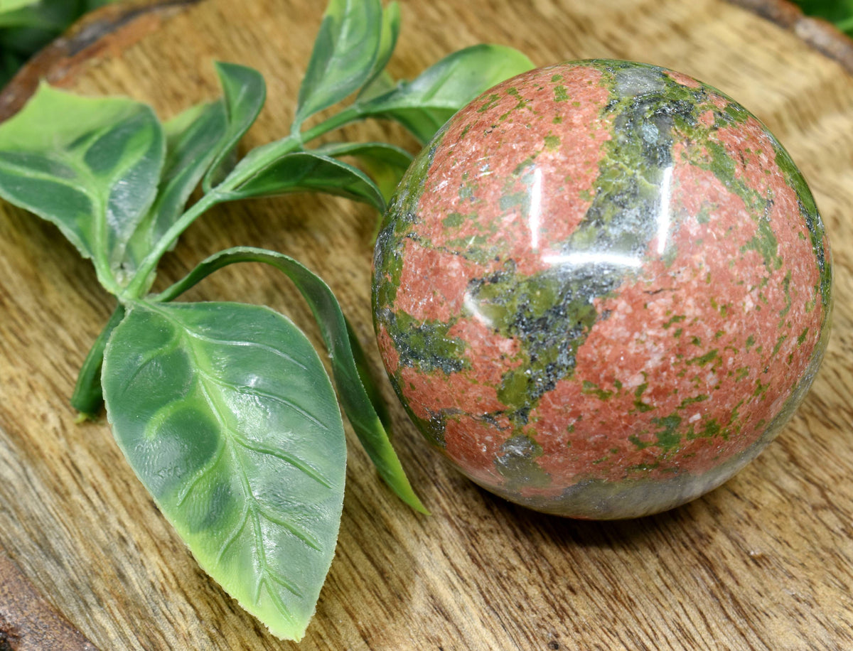 1Pc Unakite Sphere Crystal Ball Healing Sphere