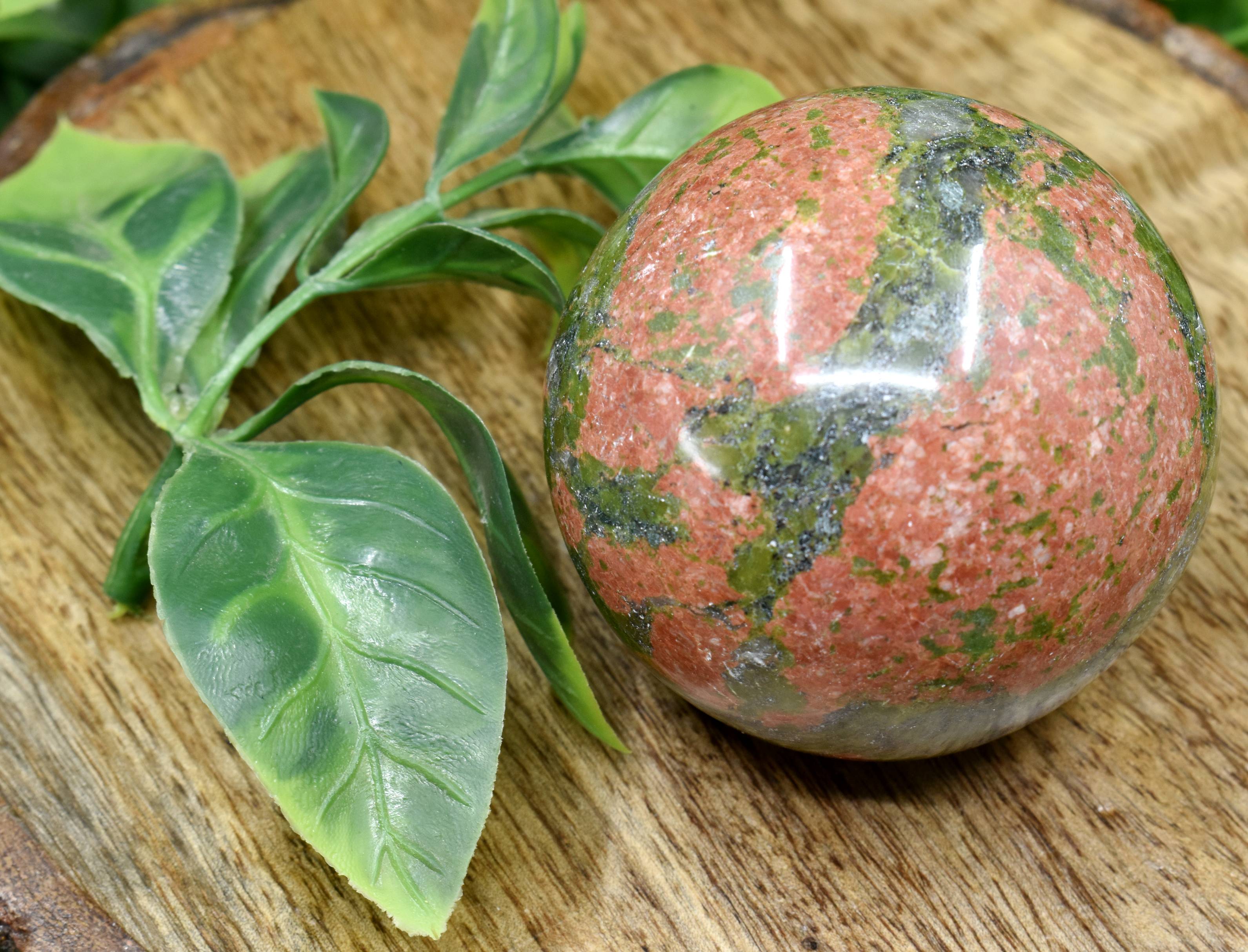 1Pc Unakite Sphere Crystal Ball Healing Sphere