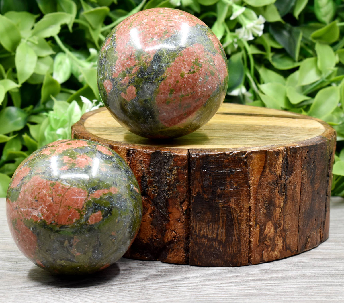 1Pc Unakite Sphere Crystal Ball Healing Sphere  DestGlow