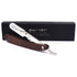 Parker SRDW Clip-Type Dark Sheesham Wood Handle Stainless Steel Straight Barber Shavette Razor by Pasteur Pharmacy