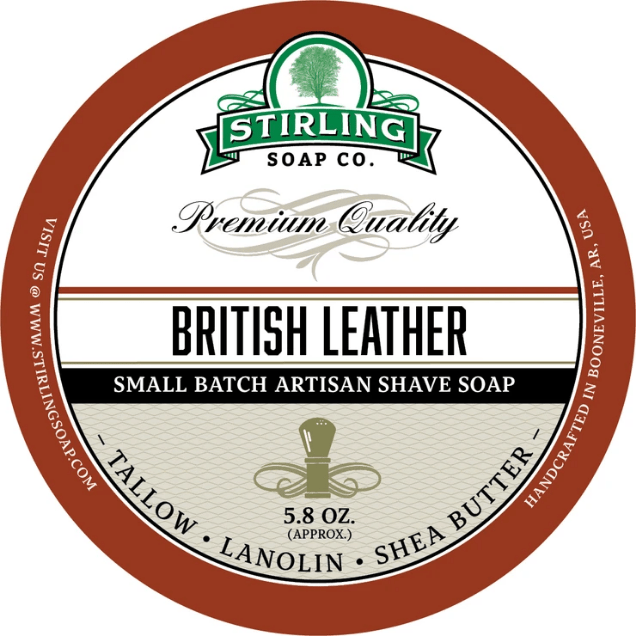 Stirling Soap Co. British Leather Shaving Collection by Pasteur Pharmacy