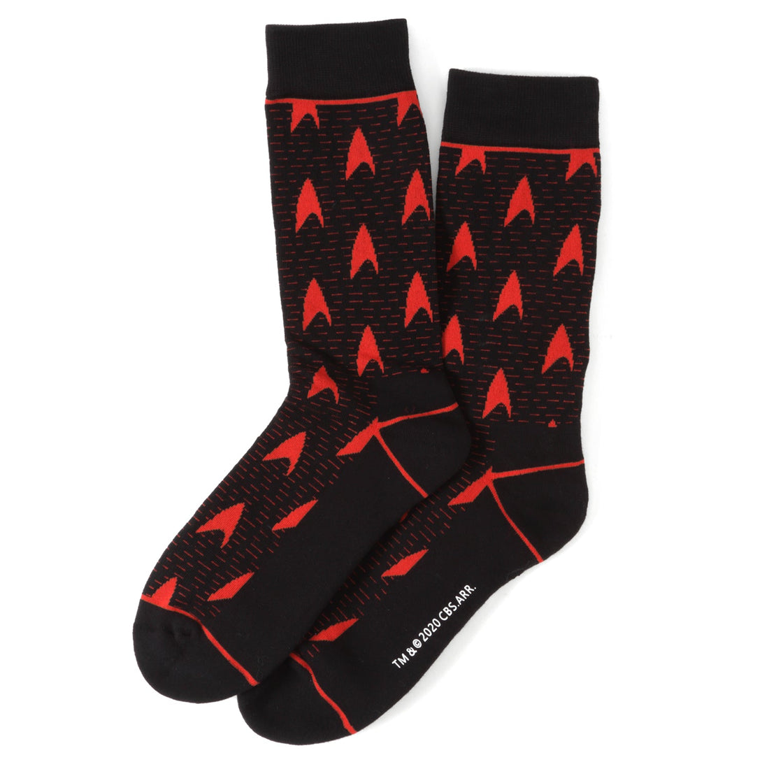 Star Trek Red Delta Shield Black Men&
