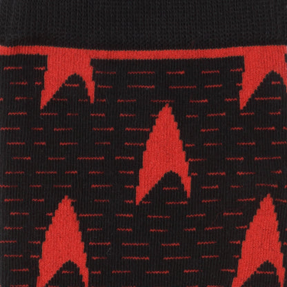 Star Trek Red Delta Shield Black Men&
