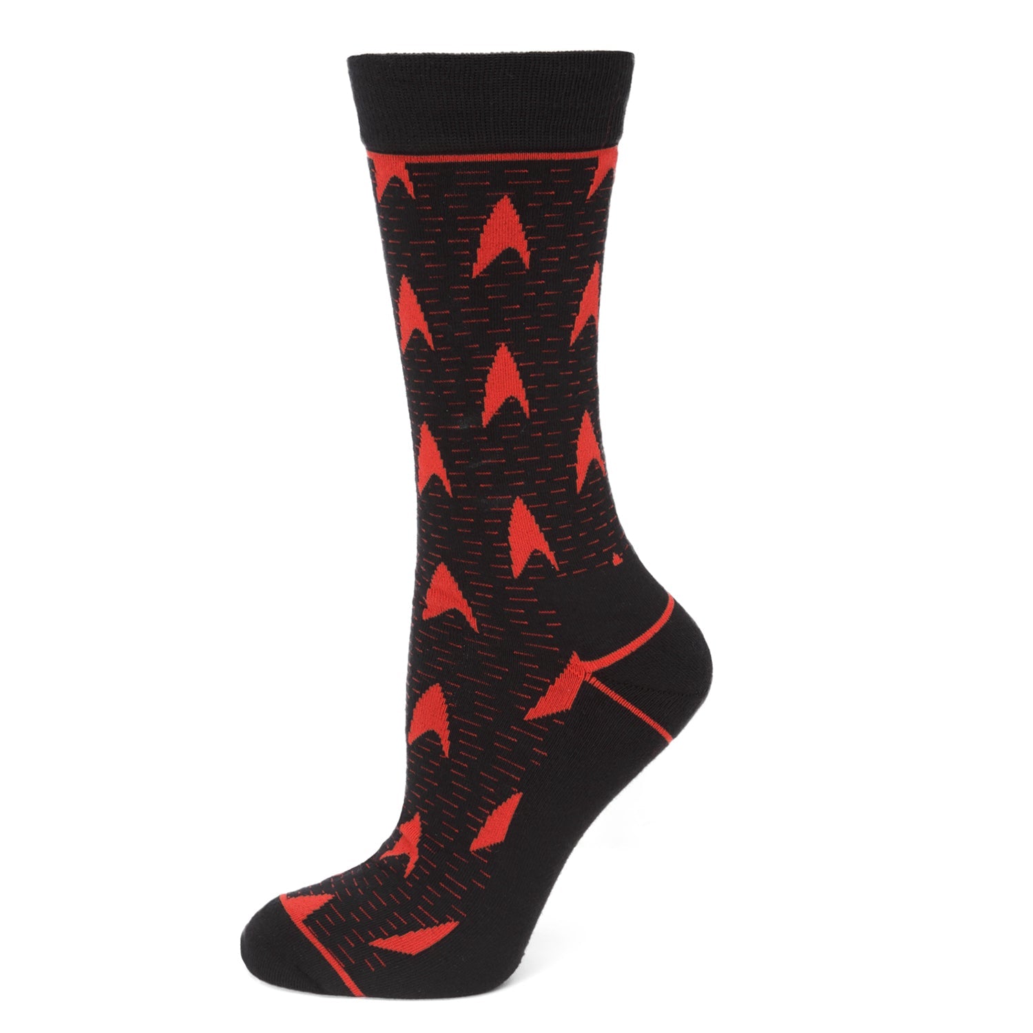 Star Trek Red Delta Shield Black Men&