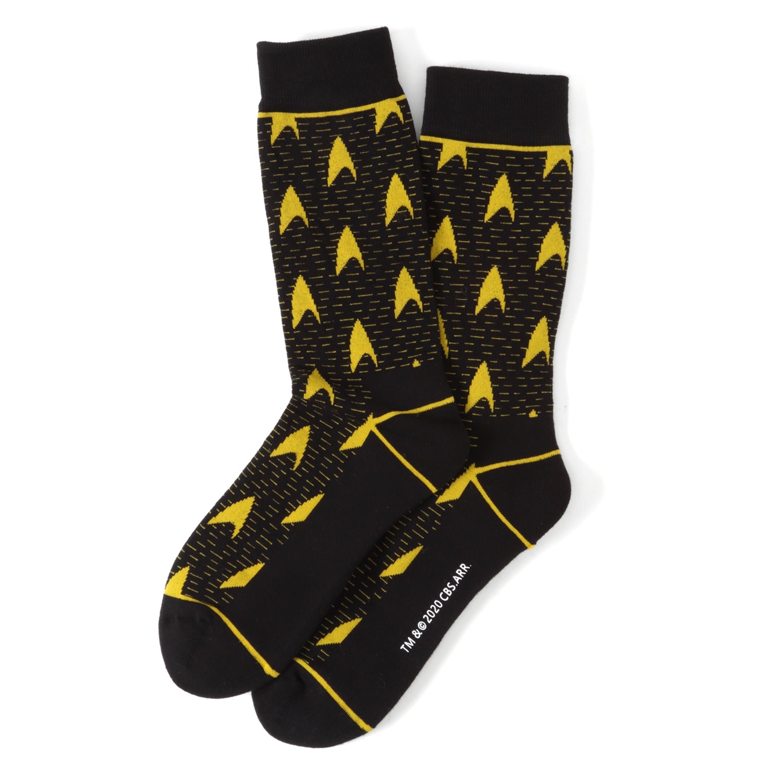 Star Trek Yellow Delta Shield Black Men&