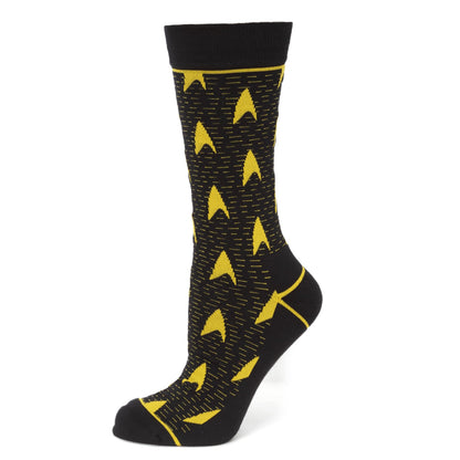 Star Trek Yellow Delta Shield Black Men&