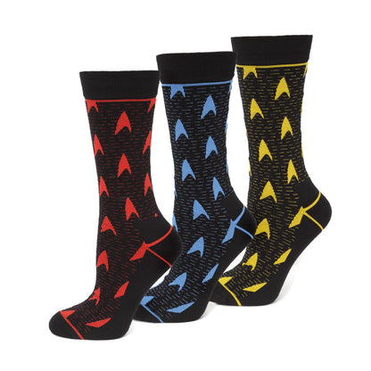 Star Trek 3 Pair Sock Gift Set by Cufflinks.com