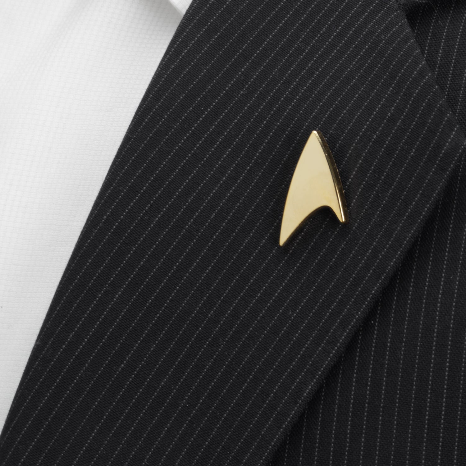 Star Trek Gold Delta Shield Lapel Pin by Cufflinks.com