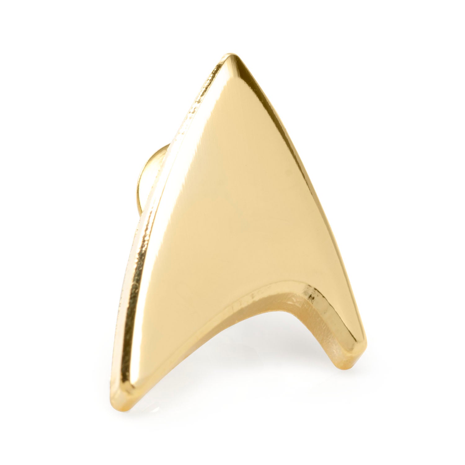 Star Trek Gold Delta Shield Lapel Pin by Cufflinks.com