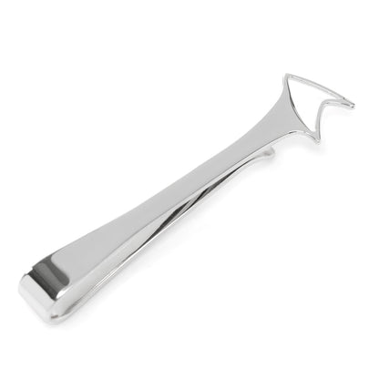 Star Trek Sterling Silver Cutout Delta Shield Tie Bar by Cufflinks.com