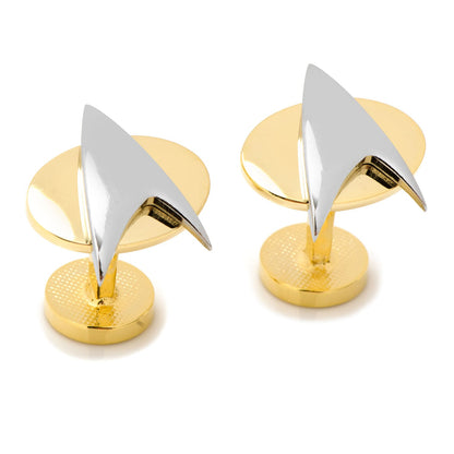 Star Trek Two Tone Delta Shield Cufflinks by Cufflinks.com