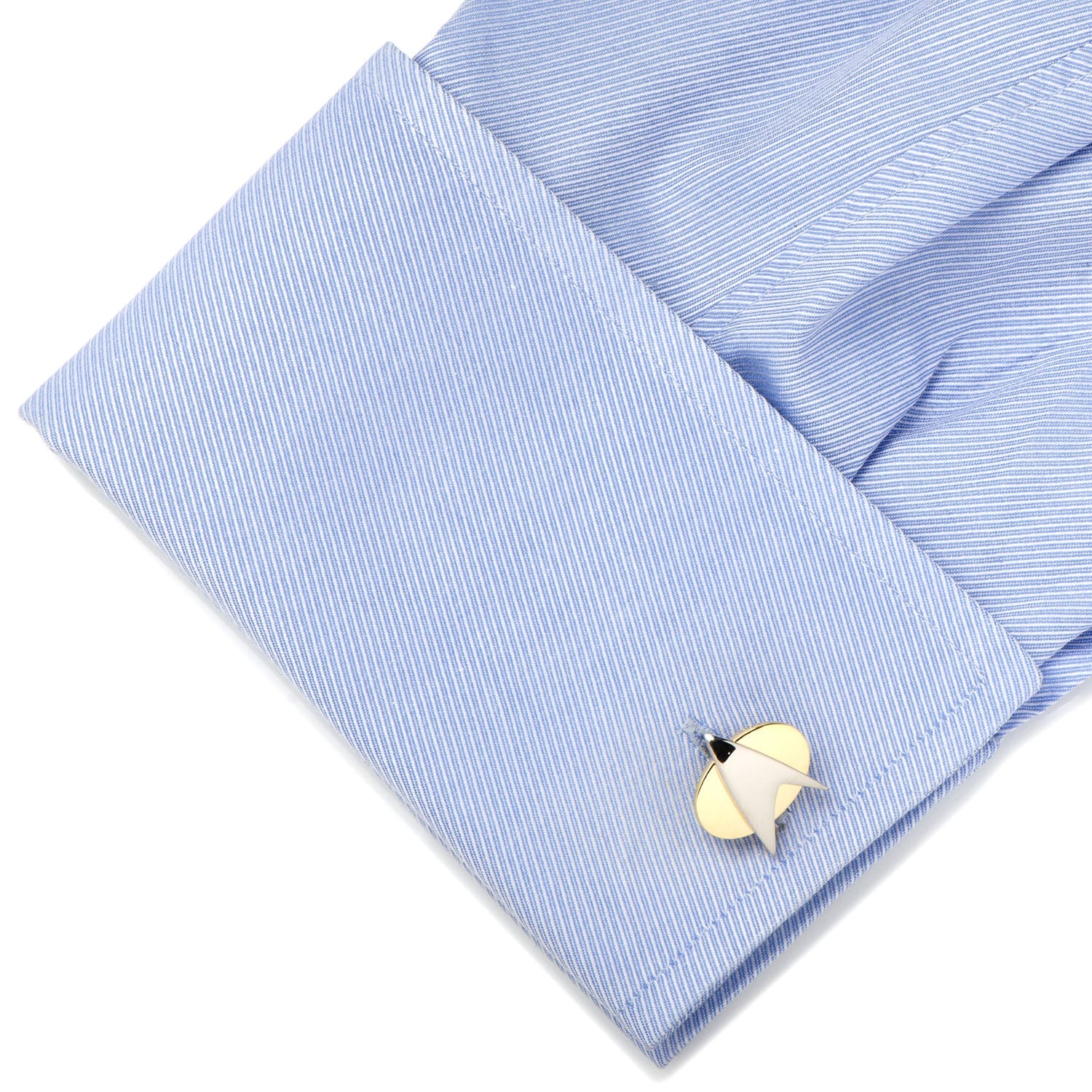 Star Trek Two Tone Delta Shield Cufflinks by Cufflinks.com