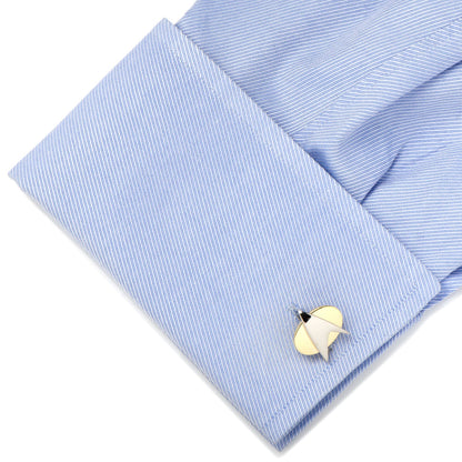 Star Trek Two Tone Delta Shield Cufflinks by Cufflinks.com
