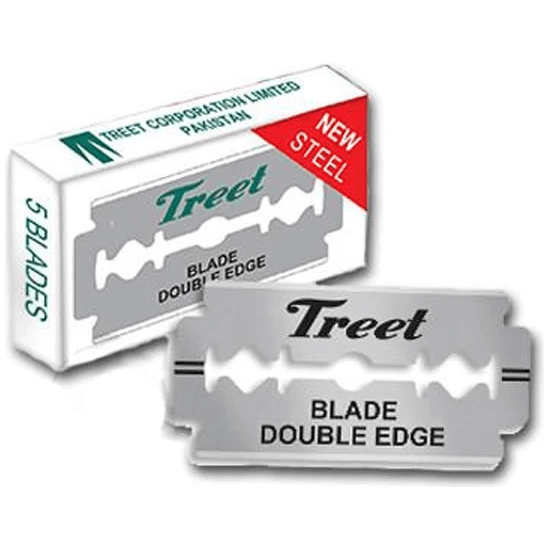 Treet New Steel Double Edge Razor Blades - 10 Pack by Pasteur Pharmacy