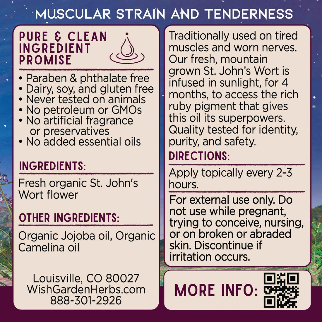 St. John’s Wort Oil Soothe &amp; Recover