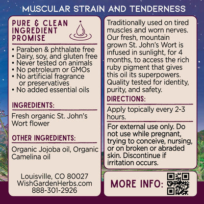 St. John’s Wort Oil Soothe &amp; Recover