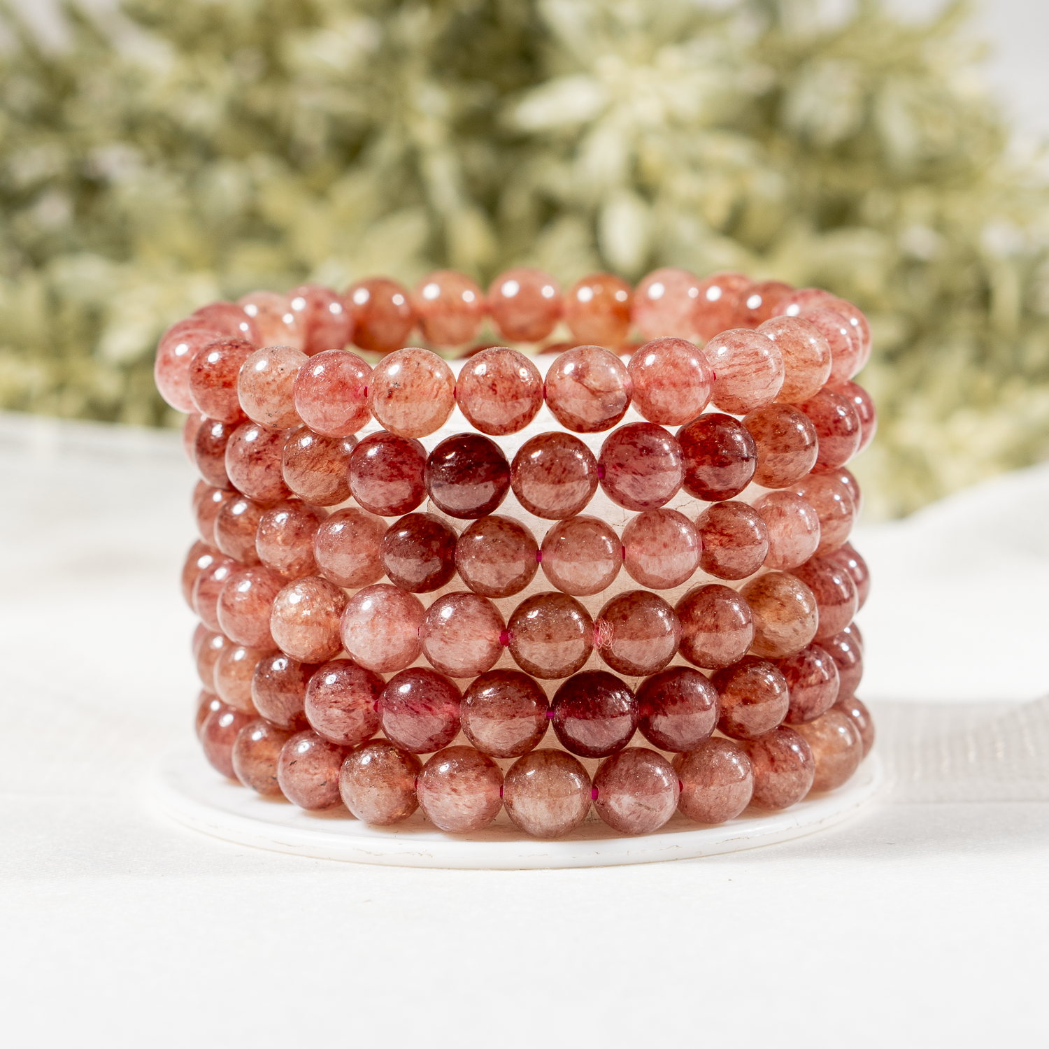 Strawberry Quartz Bracelet (Attraction and Emotional Calmness)