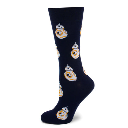 Star Wars BB-8 Navy Dress Socks and Rebel Alliance Starbird Crest Lapel Pin Gift Set by Cufflinks.com