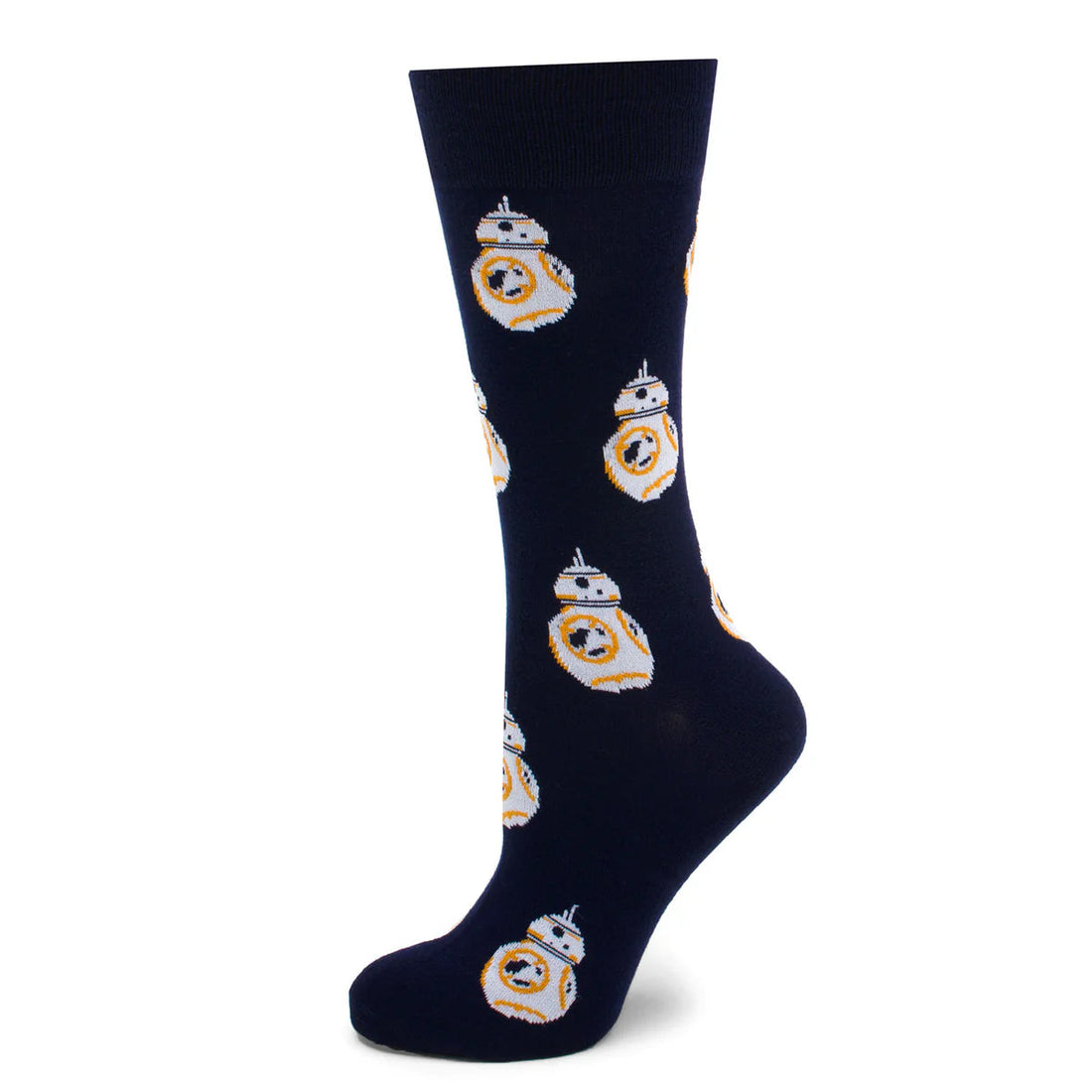 Star Wars BB-8 Navy Dress Socks and Rebel Alliance Starbird Crest Lapel Pin Gift Set